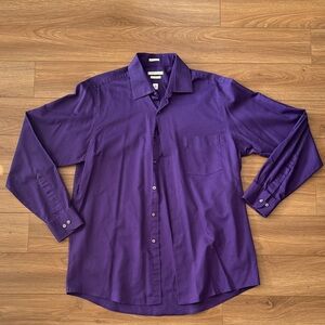 Van Heusen Men's Rich Purple Casual Shirt